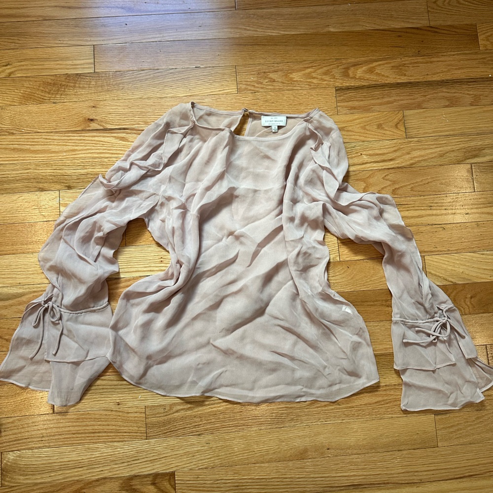 Lucky Brand Women's Blouse in Light Pink